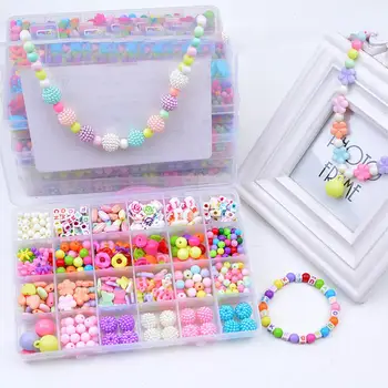 

RCtown 24 Grid Beaded DIY Puzzle Manual Intelligence Development Girl Handmade Bracelet