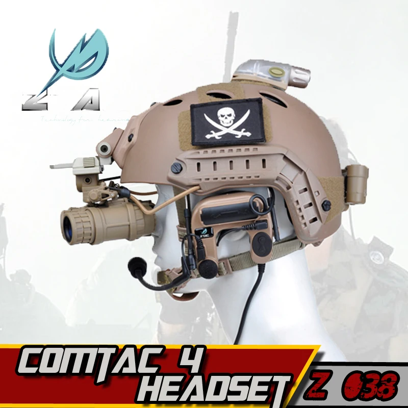 Тактическая гарнитура с шумоподавлением Element z Comtac 4 тактическая для занятий