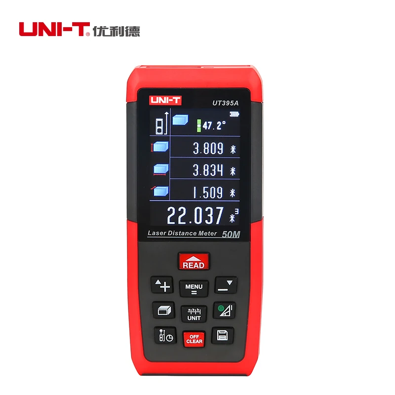 

UNI-T UT395A UT395B UT395C Portable Laser Rangefinder 50m 70m 100m Laser Distance Meter Range Finder Rechargeable