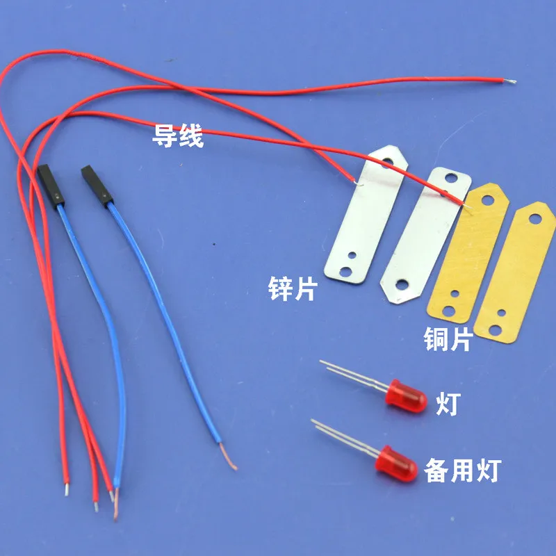 

New Popular Science Toy Fruit Power Generation Experiment Equipment Models Building Kit Potatoes Battery Generator Lab Material