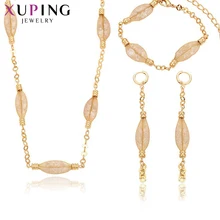 Xuping модный набор Новое поступление Шарм стиль для женщин позолоченные рождественские Наборы украшений с имитацией драгоценностей S27-63236