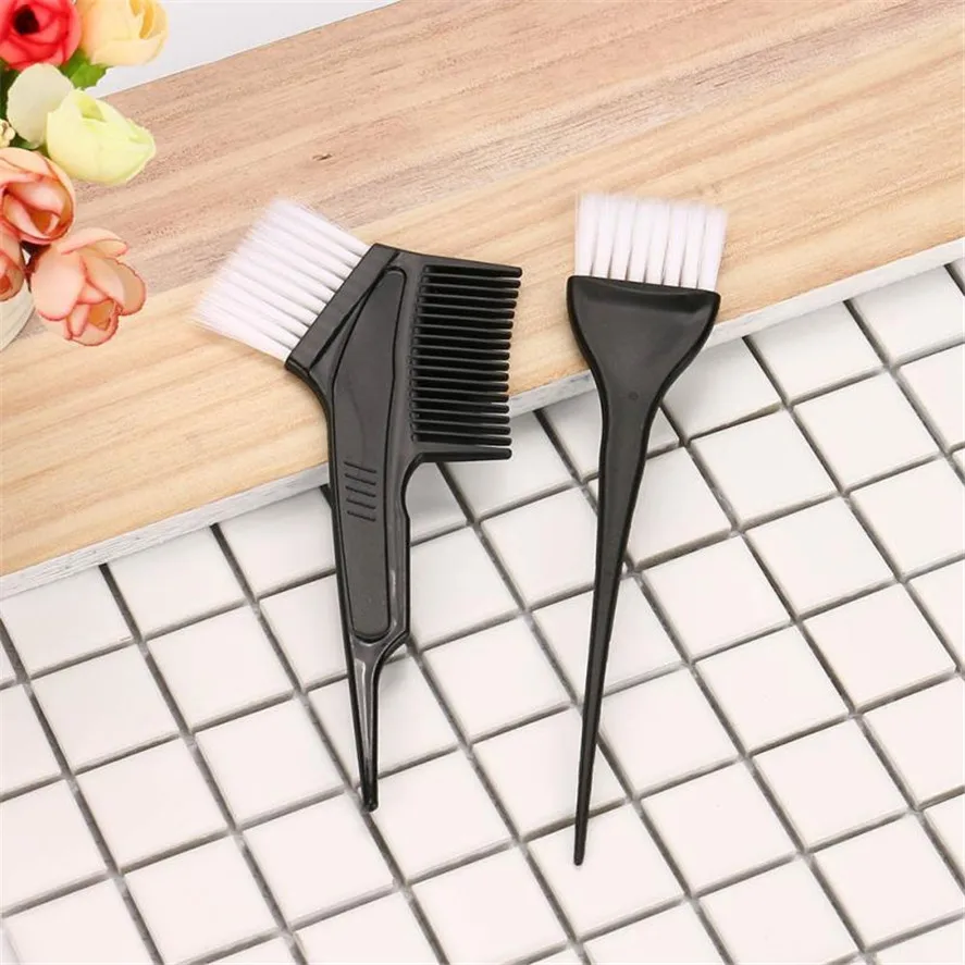

2018 New 2 Pcs/Set Professional Hairdressing Brushes Salon Comb Hair Color Dye Tint Tool Kit New Hair salon dye tools