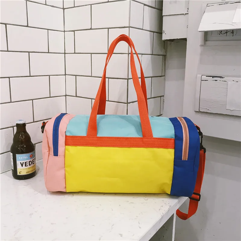 Menghuo Cartoon Travel Bag Women Duffle Bag Nylon Waterproof Colorful Packing New Travel Handbag Weekend Luggage Travel Tote SacIMG_5307