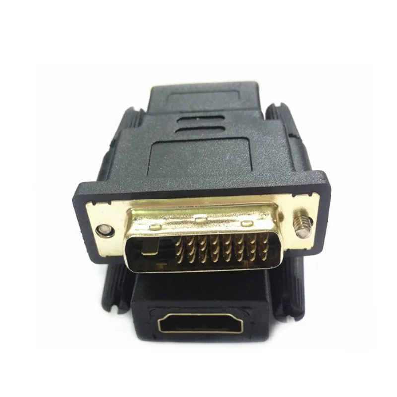 HDMI الإناث إلى DVI D 24 + 1 دبوس الذكور محول تحويل HDMI2DVI مفتاح الكابلات ل PC ل PS3 العارض التلفزيون مربع HDTV تلفاز LCD