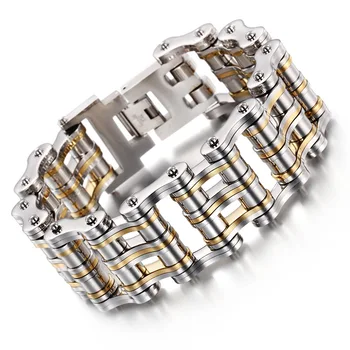 

New punk titanium steel jewelry between the bracelet jewelry mixed batch of men 's chain bracelet wholesale