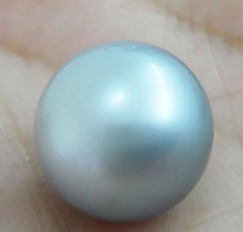 

PERFECT 100% AUSTRALIAN SOUTH SEA GENUINE 13MM SILVER GRAY LOOSE PEARL UNDRILLED