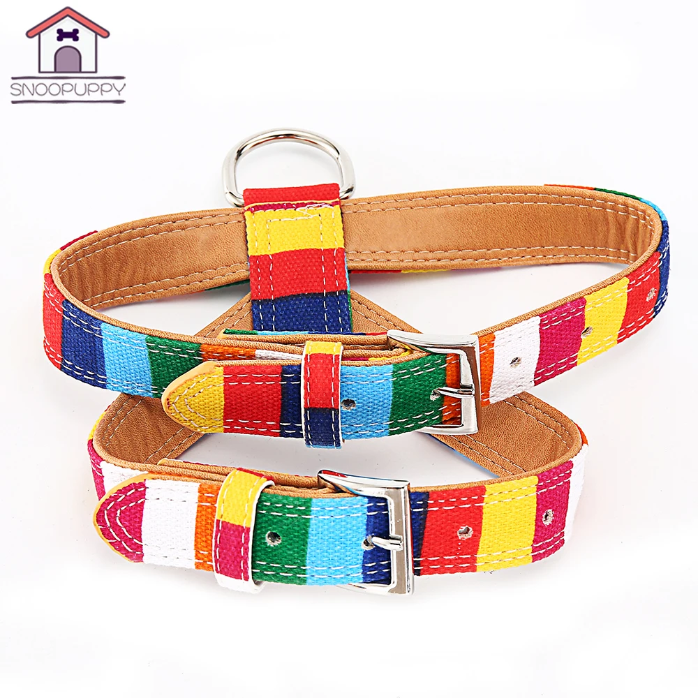Dog Pet Harness PU Collar Breakaway Basic Harnesses For Small Large