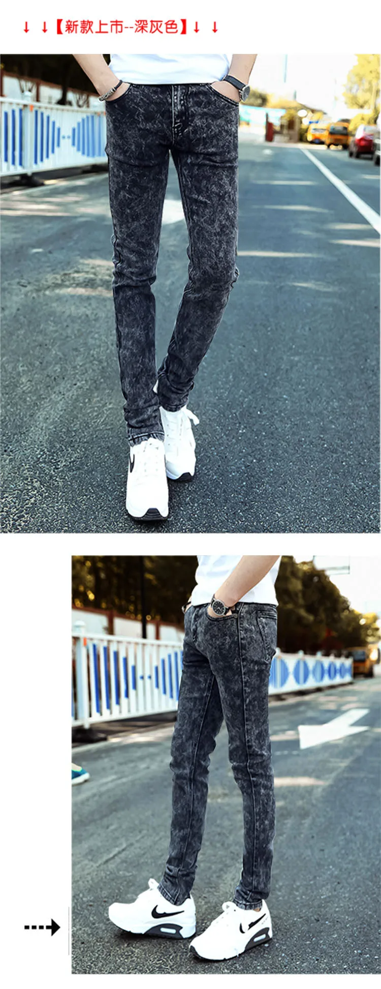 jack and jones jeans 2021 Mens jeans New Fashion Men Casual Jeans Slim Straight High Elasticity Feet Jeans Loose Waist Long Trousers hot baggy jeans mens