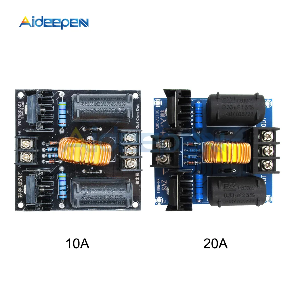 Dc 12 30v 10a a Zvs テスラコイル電圧フライバックドライバボード高電圧ブースター発生器誘導加熱モジュールとケース Instrument Parts Accessories Aliexpress
