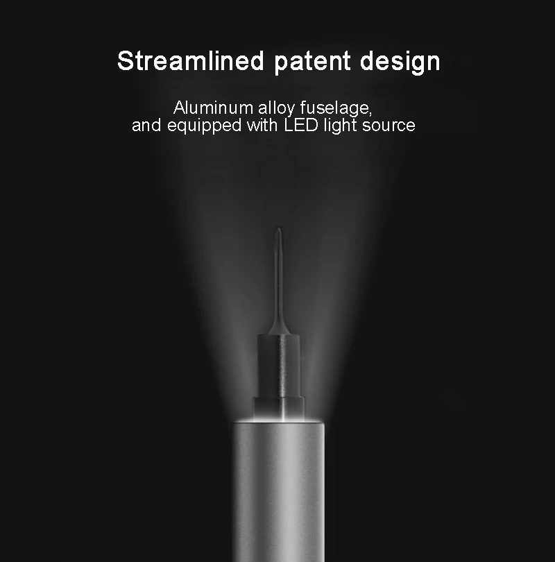 Мини электрическая отвертка 2 режима светодиодный свет работы 18 партий корпус из алюминиевого сплава для мобильных и цифровых устройств продукта