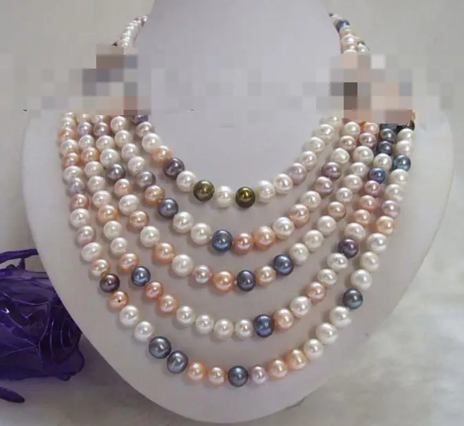 

song voge gem nanJ2518 multicolor round freshwater pearl necklace