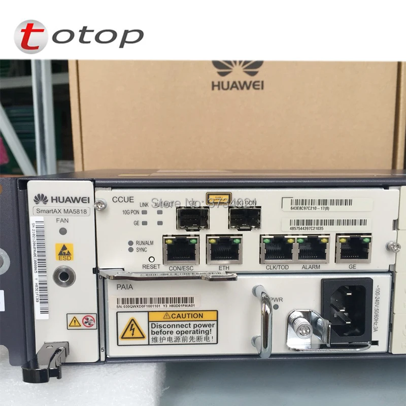 Оригинальный HUAWEI 10 г GPON ONU IP DSLAM MA5818 с управление доска, VDSL2 ADSL2 + SHDSL порты