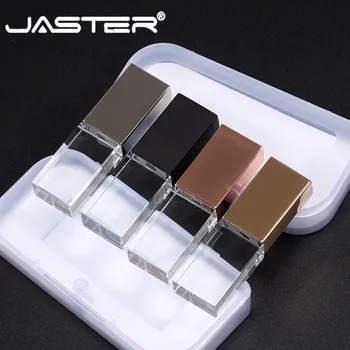 

Fashion Crystal USB Flash Pen Drive Custom Logo cle USB 2.0 4GB 8GB 16GB 32GB 64GB Wedding Gift Pendrive (Over 10pcs Free Logo)
