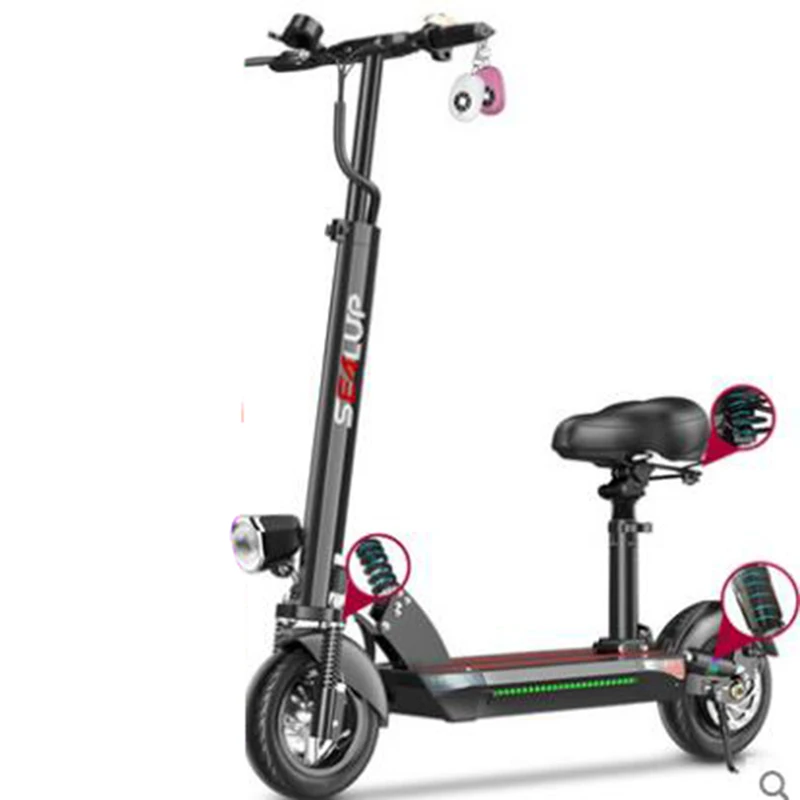 

Foldable Electric Bike Electric scooter 48V 500w 28.6AH 10inch Lithium Battery Bicycle Single Seat Aluminium alloy Ebike