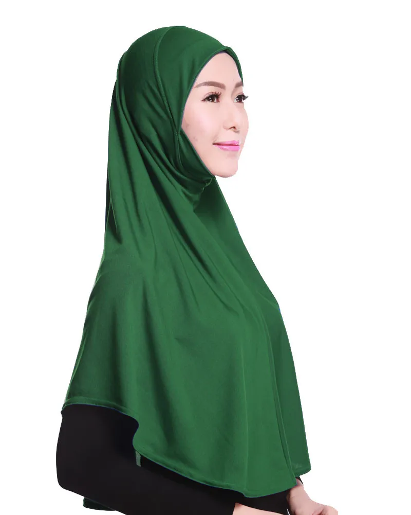 Army green Модный хрустальный Конопляный мусульманский хиджаб niqab мусульманский головной убор малазийский Хиджаб Шапки головной платок hoofddoek moslima BHS101 - Цвет: Army green