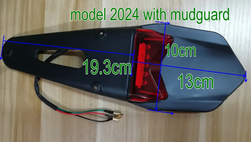 

electric scooter license plate light bicycle running light scooter mudguard+LED tail light MTB ATV Integrated LED brake light