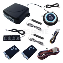 New RFID PKE Car Alarm System Remote Engine Start Cut Off Push Start Car Smart Password keyboard Fits For DC12v Cars