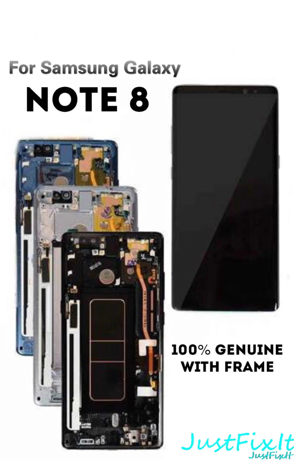 

Original For Samsung galaxy Note 8 Lcd Display Touch Screen Digitizer Assembly with Frame N950F N900D N900DS Super amoled