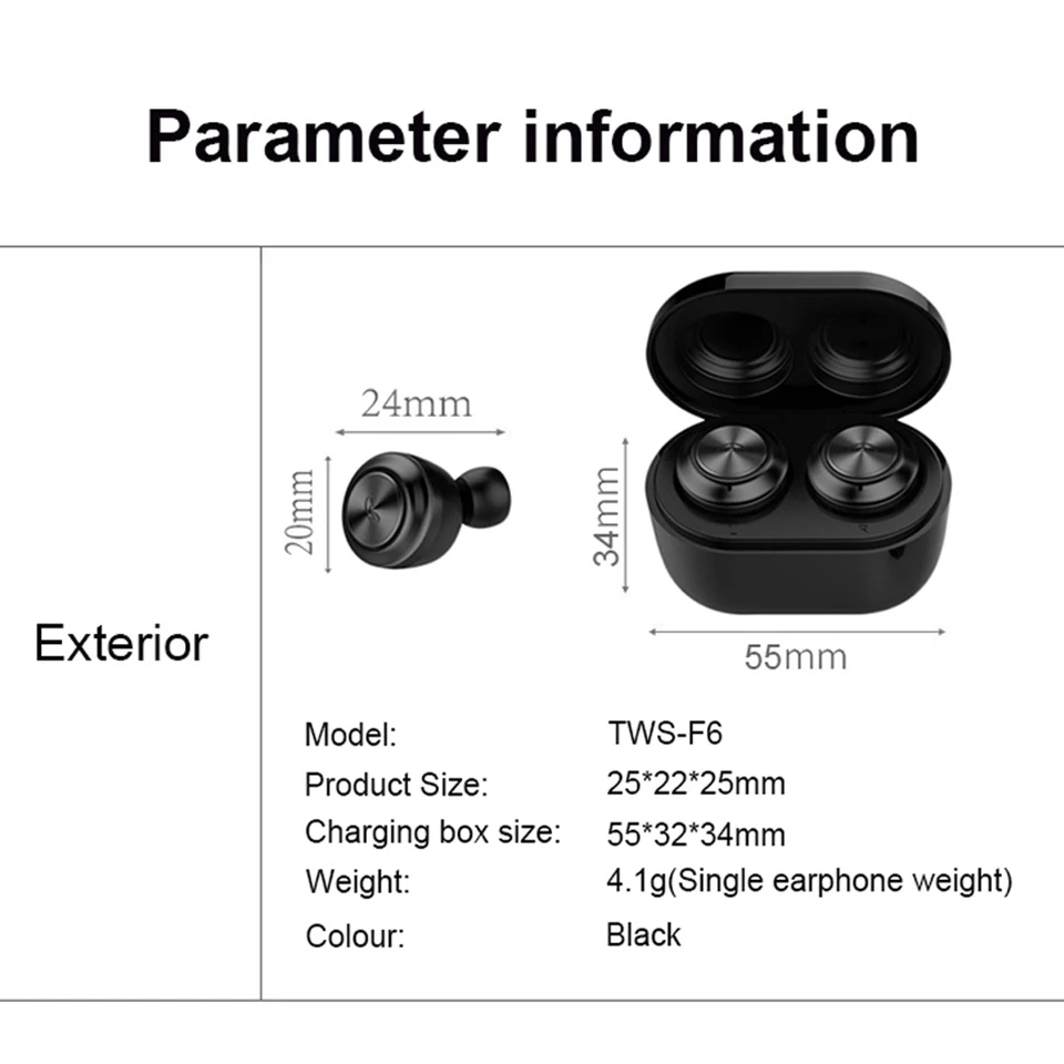 TWS Bluetooth 5.0 Earphones Wireless Headphones Gaming Stereo Headset Handsfree Mini Blutooth Earphone Sport Earbuds For Phone (20)