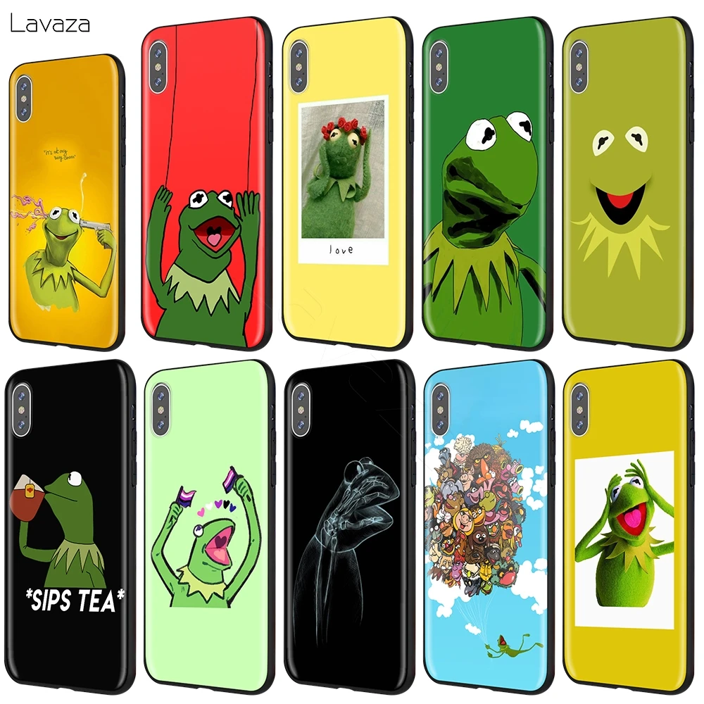 Забавный милый чехол Lavaza Kermit The Frog для iPhone 12 mini 11 Pro XS Max XR X 8 7 6 6S Plus 5 5s se|Бамперы| |