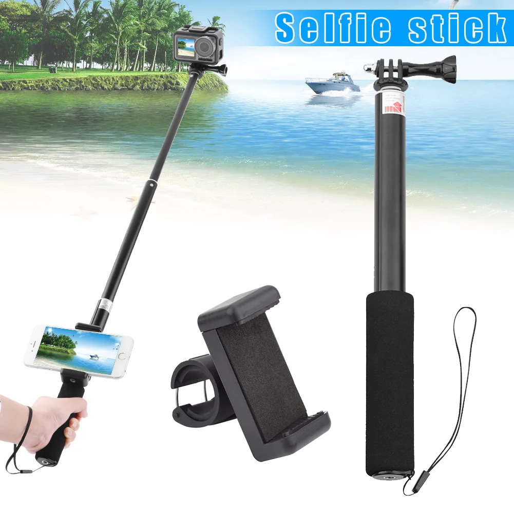 Selfie Stick Telescopic Bar Phone Mount Adapter for DJI OSMO GoPro Hero Camera New Arrival Selfie Stick Telescopic Bar Phone Mount Adapter for DJI OSMO GoPro Hero Camera New Arrival
