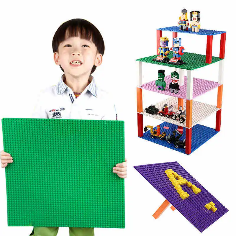 

Double-sided Base plate for Small Bricks Baseplates 32*32 Dots 10"*10" DIY Building Blocks Toys base Compatible with Lego