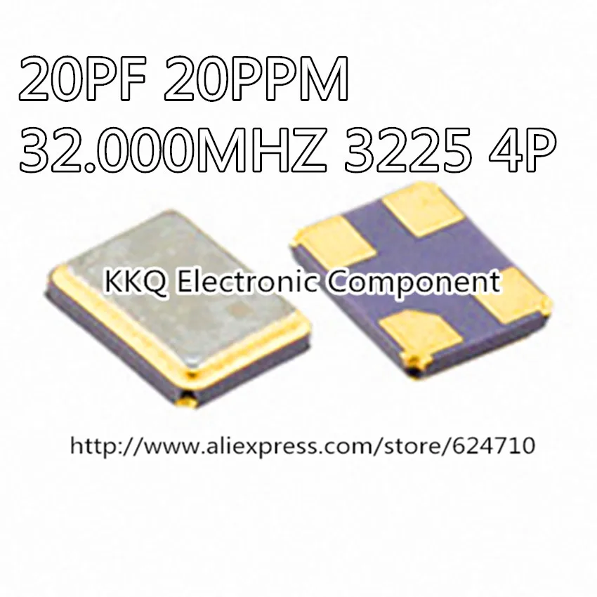 20 ШТ. НОВЫЙ 32.000 МГЦ 20PPM 20PF М 32 3225 SMD-4Pin 3.2*2.5 4 P Оригинальный Чип пассивный Кварцевого