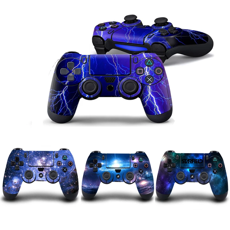

A Pair Controller Skin Starry Sky Full Cover Stickers For Playstation 4 Dualshock 4 Gamepad Vinyl Decals Play Station 4 Skins