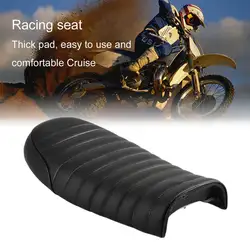 Черный/кофейный мотоциклетные чехлы для сидений Кафе Racer Seat водостойкая кожаная подкладка с губкой для Honda CG Series для Yamaha Hot