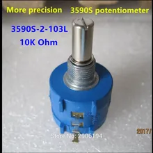 3590S-2-103L 3590s 10K потенциометр переключатель 10 кольцо прецизионный регулируемый резистор мультиповоротный потенциометр 3590s-2-103l