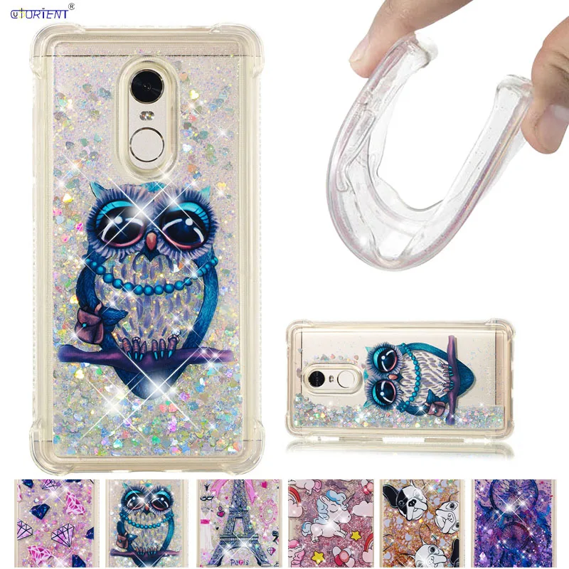 

Silicone Case for Xiaomi Redmi Note 4 Note 4 Pro Phone Case for Xiomi Redmi Note 4X Note 4 Global Version Liquid Quicksand Cover
