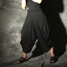 Новые весенне-летние мужские брюки для отдыха Haren индивидуальность корейский Темный стилист волос свободная хлопковая юбка tide костюмы