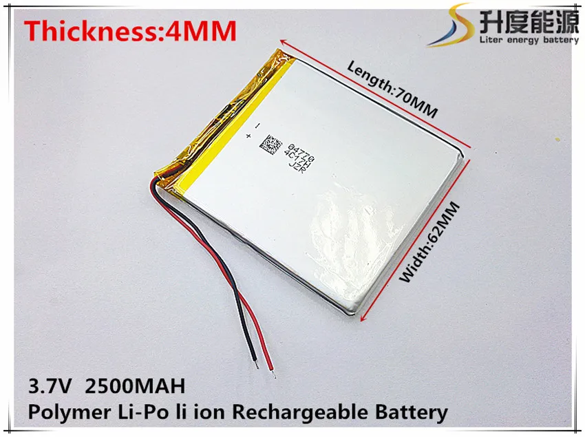 3 7 V 2500mAH [406270] PLIB (полимерная литий ионная батарея) батарея для планшетных ПК GPS mp3 mp4