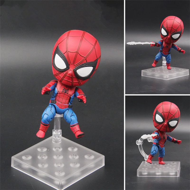 Spider Man Homecoming Action Figure Spiderman Cute Nendoroid 781# Collection Model Toy Doll Gift for Kids (2)