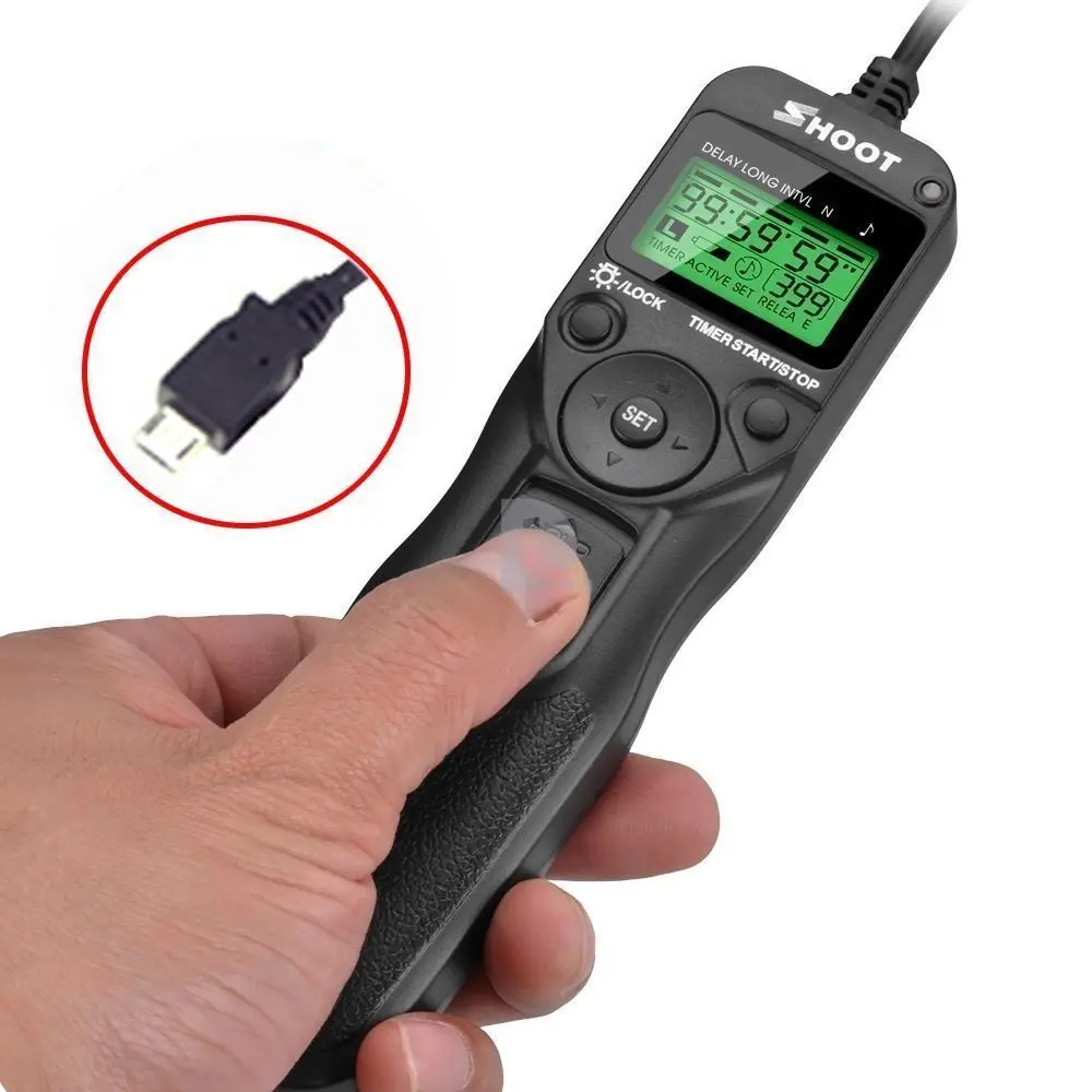 SHOOT RR 90 LCD Timer Remote Control Shutter Release for Fuji Fujifilm