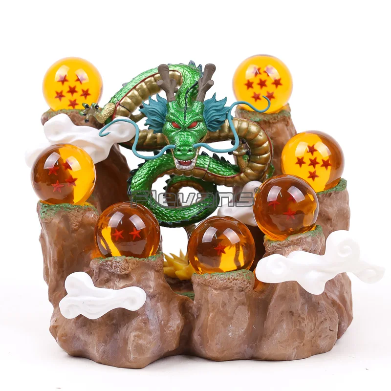 Dragon Ball Z Shenron& горный стенд и 7 хрустальных шариков ПВХ фигурка Коллекционная модель набор игрушек 6 типов