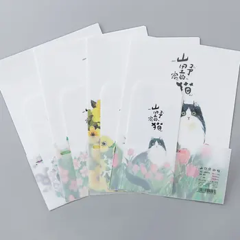 

Flowers cat 24 sheet letter paper+12 pcs envelopes watercolor Letter pad Set writing paper Office&School Supplies