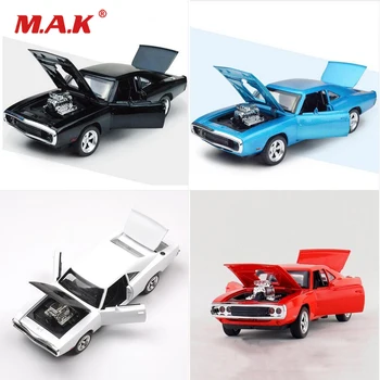 

Cheap Toys 1/32 Scale Light Sounds Toy Diecast Alloy Dodge Horses Car Model Open Doors Black/White/Red/Blue Colors for Fans Gift