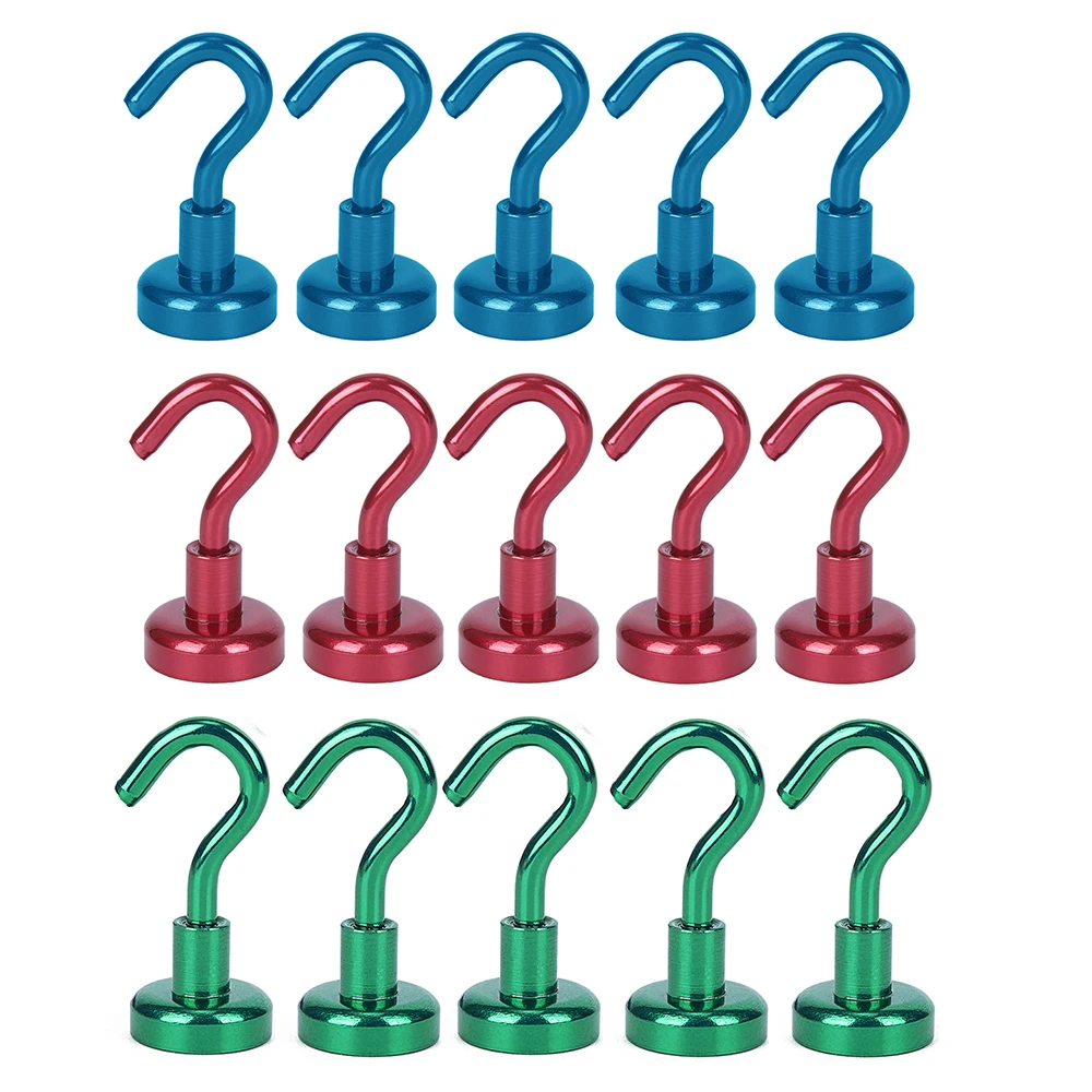 

Diameter 16mm Magnetic Hooks Super Metal Strong Hard Power Hook Holder Tool 0-3kg Suction Home Decor House Neodymium Magnet Hook