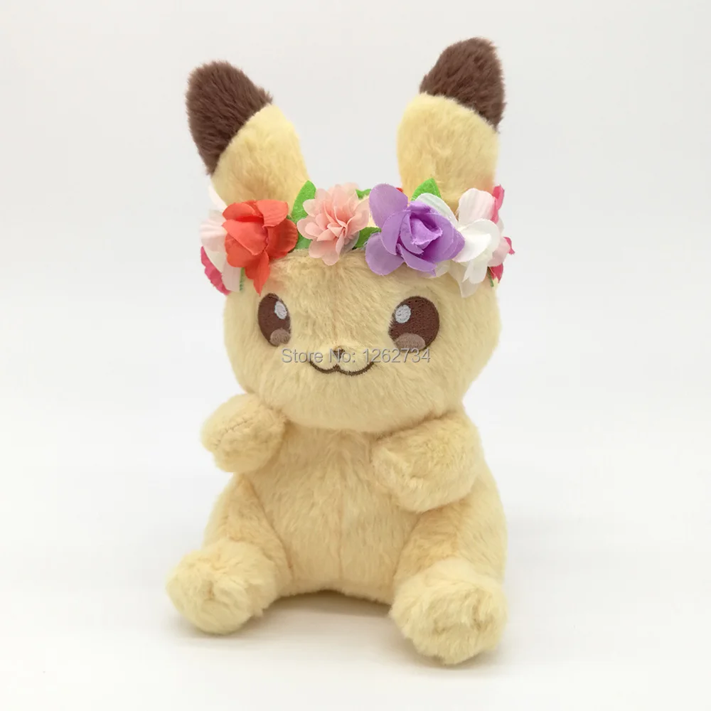2 стиля Весенний фестиваль Пасхальный венок Pikchu/Eevee 15-20 см плюшевый рисунок с куклой игрушки в розницу