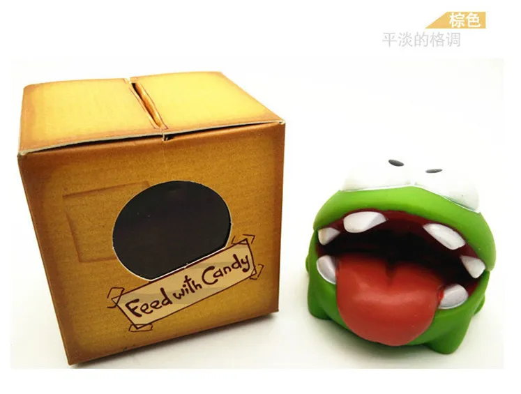 Kawaii аниме вырезать веревку мультфильм кукла телефон игра лягушки OM NOM конфеты