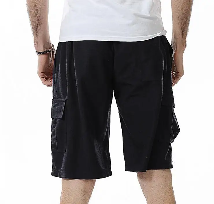 NEW 2019 Summer men's multi-pocket overalls casual elastic waist loose shorts thin bermudas masculina short homme NEW 2019 Summer men's multi-pocket overalls casual elastic waist loose shorts thin bermudas masculina short homme