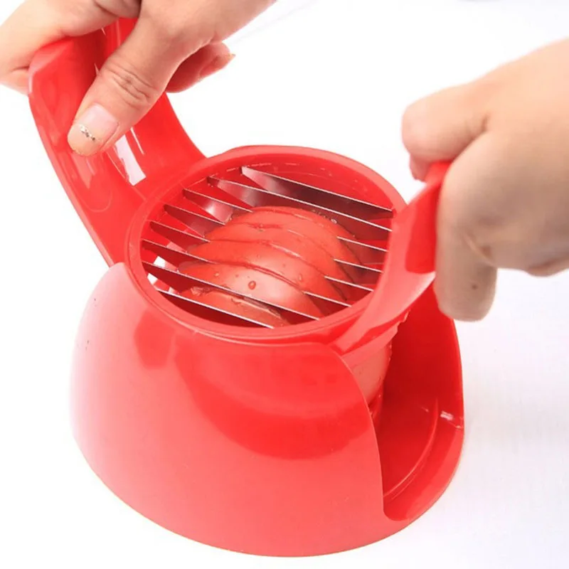 Tomato Slicer 1Pcs Plastic Easy Chop Tomato Cutter kitchen supplies