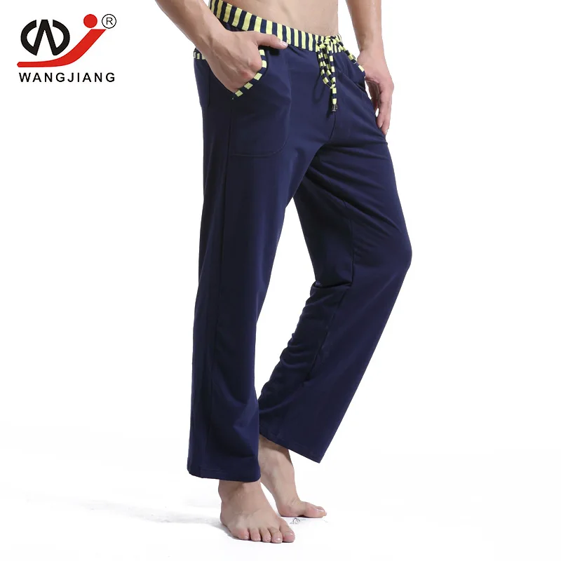 Brand Men runing pants Sleep Lounge Loose Pajamas pants Cotton mens ...