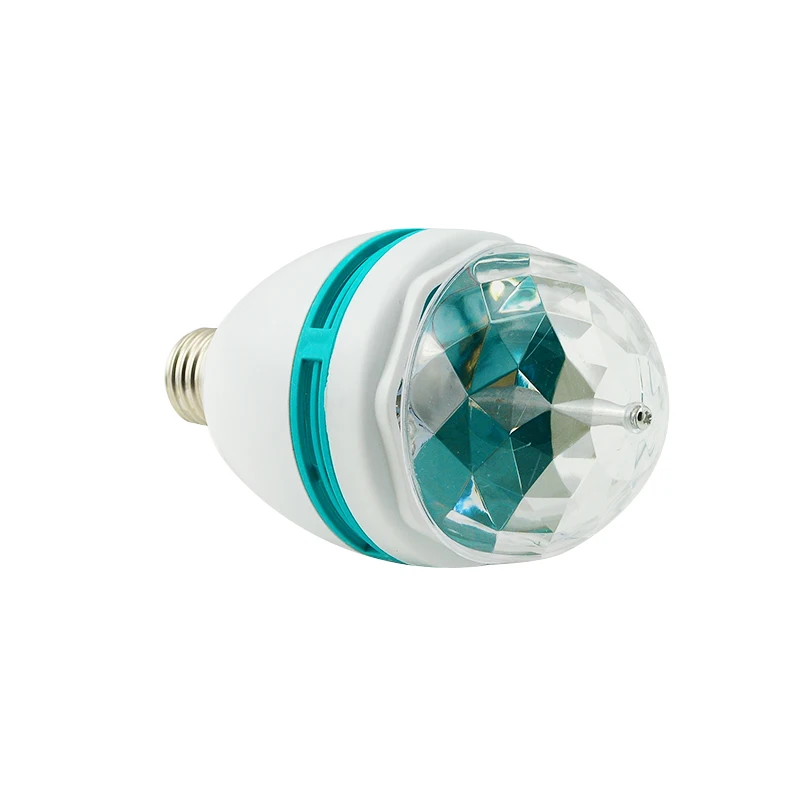 

E27 RGB LED Rotating Stage Crystal Ball LED Light Lamp for DJ/Disco//Party 3W