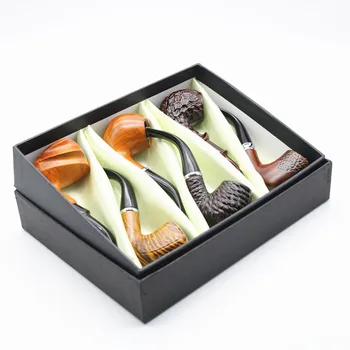 

6Pcs/set Resin Short Tobaco Pipe Randomly Shipping Many Pattern Gift Box Spice Herb Hookah Accessory Smoking Pipe Christmas Gift