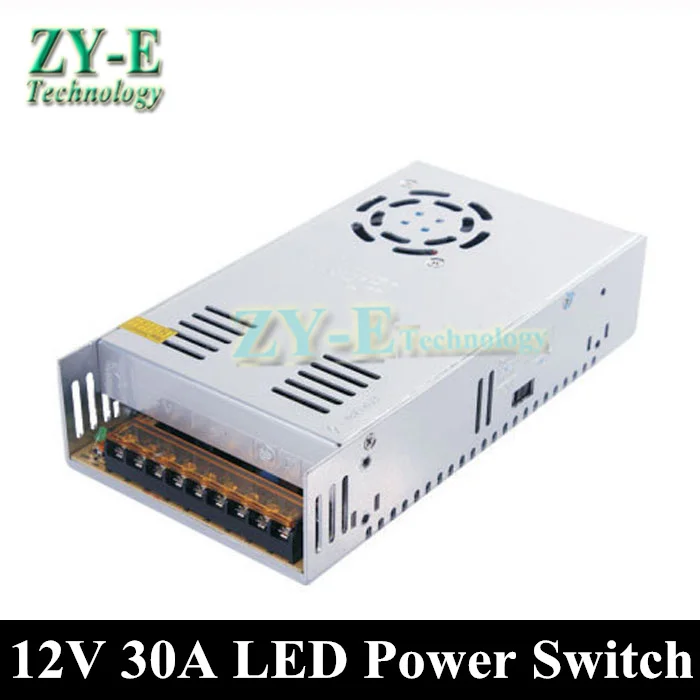 

1X High Quality 12v 30A 360W Converter DC Adapter led Transformer Switch LED strip Display and Billboard power supply adapter