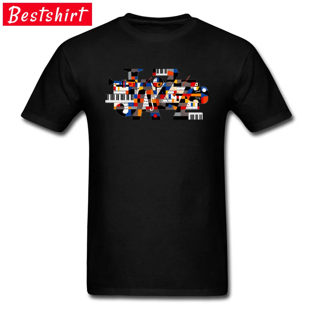 Tops Tees Jazz Piano Note ostern Day Funny Europe Short Sleeve 100% Cotton Crew Neck Youth T-shirts Europe Tops Shirt Jazz Piano Note  black