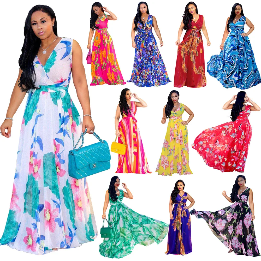 chiffon maxi gown styles