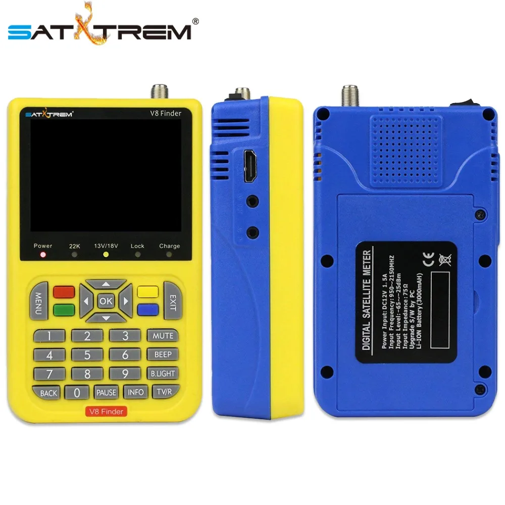 Satxtrem V8 Finder Sat Statellite Finder DVB S2 HD Digital Satellite